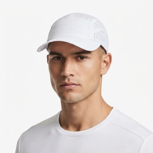 Casquette unisexe printemps/été 100% polyester, maille satinée respirante, imperméable, réglable, color block, séchage rapide, broderie 6 panneaux - Product Image 6
