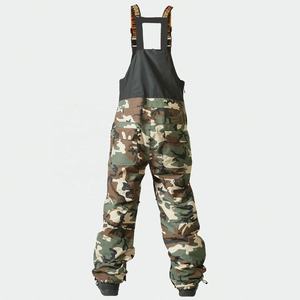 Waterproof Men's Camouflage Ski Bib Snowboard Pants <b>Winter</b> Outdoor Windproof Insulated Camo <b>Overalls</b> for Skiing and Snowboarding - Product Image 2
