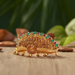 Peacock Style Hair Clip-Handmade Rhinestone Metal Hair Pin for Girls Wedding & Casual Decor - Product Image 3