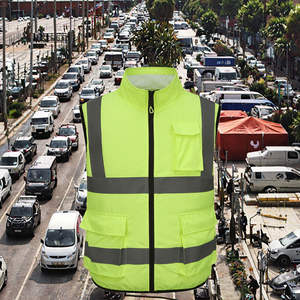 Chaleco DE SEGURIDAD reflectante de alta visibilidad con tiras reflectantes Chaleco de trabajo de construcción Chaleco de seguridad estándar de calidad para trabajadores - Product Image 3