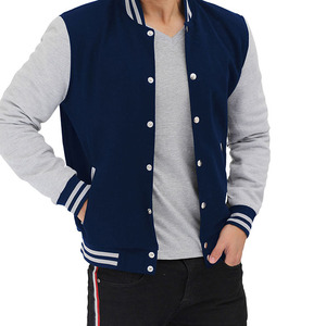 New Arrival Men Varsity Jacket Made With Winter Warm Material Regular Length <b>Button</b> Style Varsity Jacket For Online Sale - Product Image 2