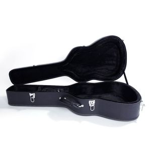 Custodia rigida per chitarra classica da 39 pollici, design Microgroove nero opaco, realizzata in legno - Product Image 1
