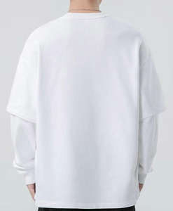 Camiseta de Alta Calidad con Estampado Gráfico para Hombre, Talla Grande, Doble Capa - Product Image 1