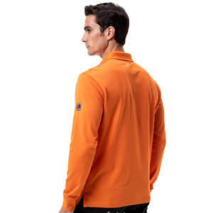 Chemises polo à col rabattu pour hommes, personnalisées, à manches longues, boutonnées, en coton 100% ou en polyester, t-shirts polo pour hommes - Product Image 4