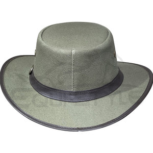Canvas Cotton Safari <b>Hats</b> Wholesale Olive Green Waterproof Outdoor <b>Hat</b> for Fishing Hunting Travel Custom Made Unisex Safari <b>Hats</b> - Product Image 2