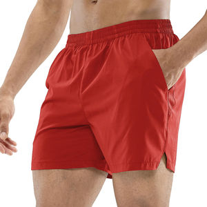 กางเกงขาสั้นผ้าแคนวาสผู้ชายแบบสั่งทำพิเศษ คุณภาพสูง สวมใส่สบาย เหมาะสำหรับออกกำลังกาย แห้งเร็ว ระบายอากาศได้ดี เอวยางยืด ออกแบบเองได้ สำหรับเข้ายิม - Product Image 5