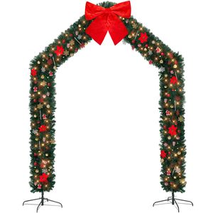 Arco Decorativo Natalizio in PVC Realistico per Interni ed Esterni, per Feste, Matrimoni e Celebrazioni Festive - Product Image 1