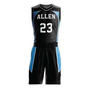 Uniformes de basket-ball en jersey 100% polyester de haute qualité, personnalisés et sublimés, vente en gros - Product Image 1