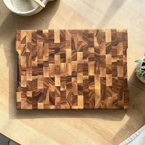 Planche à découper en noyer massif, faite à la main, bloc de boucher épais, planche à hacher en bois, planche de chef professionnelle, cadeau de cuisine haut de gamme - Product Image 6