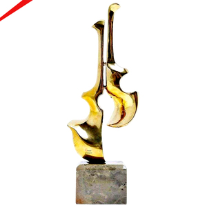 Metal Sculptures and Decorative <b>Objects</b> in Golden Finished for Home Living Room Table Decor Interior Decorative Sculpture - Product Image 1