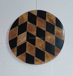 Posavasos Cuadrado Clásico Hecho a Mano de Alta Calidad con Incrustaciones de Resina y Madera Pulida para Hotel, Hogar o Restaurante al Mejor Precio - Product Image 1