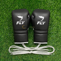 Ensemble de boxe et d'entraînement professionnel personnalisé en cuir de vachette, avec gants de protection intégrale et cordon de serrage, pour la vente en gros