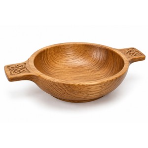 Bol à noix en bois de chêne écossais - Design celtique artisanal - Vente en gros - Product Image 1