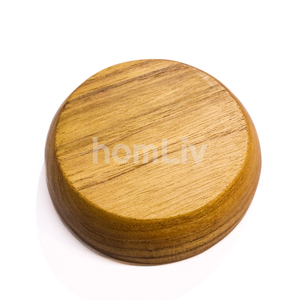 Bol à sauce Hiroshi S en bois de teck écologique, matériau durable, sans peinture ni vernis, halal, ustensiles de cuisine personnalisés - Product Image 6