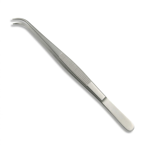 Pince à tissus chirurgicale incurvée Semkin 5,9 pouces, 1x2 dents, en acier inoxydable - Product Image 5