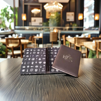 Elegante Porta Menús de Cuero PU Duradero con Certificación ISO y Logotipo Niquelado M&Z IMPORTS MZBE53 para Restaurantes, Bares y Hoteles
