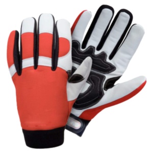 Gants de sécurité de haute qualité taille XL, robustes, en cuir de chèvre renforcé, avec insert TPR et revêtement en latex, pour travaux mécaniques - Product Image 1