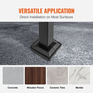 Arco # 2 Ringhiere in Ferro Battuto per Gradini Esterni, Ringhiera Flessibile per Portico in Nero, Adatta per 2-3 Gradini - Product Image 5