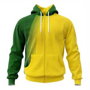 Sudadera con capucha de moda urbana para hombre, con cremallera, 100% algodón polar, de secado rápido, corte holgado, para otoño, OEM, ODM, venta al por mayor, marca privada 2026 - Product Image 3