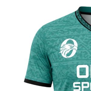 เสื้อฟุตบอลสีเขียวสำหรับผู้ชายแขนสั้นเสื้อฟุตบอลชุดทีมกีฬามืออาชีพน้ำหนักเบาระบายอากาศได้ดีสำหรับการฝึกซ้อม - Product Image 5