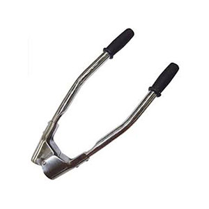 Désorneur de veaux robuste en acier inoxydable de 13 pouces avec poignée en plastique, facile à utiliser pour le désornement du bétail - Product Image 3