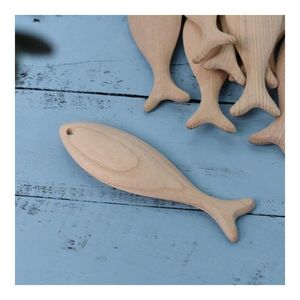 ชุดงานฝีมือ DIY รูปปลาไม้ สำหรับกิจกรรมระบายสี โครงการศิลปะในโรงเรียน และของตกแต่งบ้านทำมือ ปี 2026 - Product Image 2