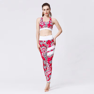 Conjunto de Yoga de Dos Piezas para Mujer, de Alta Calidad, Bra Deportivo Sin Costuras, Leggings Ajustados, Diseño OEM, Color Sólido - Product Image 4