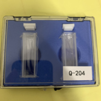 Cuvette en quartz de haute précision avec couvercle, cellule optique en verre pour spectrophotomètre, pour spectrométrie UV-VIS et tests de laboratoire, 10 mm
