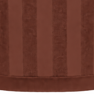 Chocolate <b>Brown</b> Mens <b>Long</b> <b>Sleeve</b> Knit Polo Shirt Textured Vertical Stripe Design Ribbed Cuffs Smart Casual Premium Pullover <b>Top</b> - Product Image 6