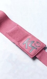 Bande de soutien pour poignet en cachemire rose KLY, respirante, antidérapante, fermeture à boucle auto-agrippante, protection professionnelle unisexe pour la musculation - Product Image 2