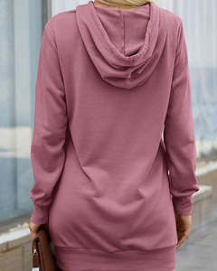 เสื้อฮู้ดผู้หญิงแบบมีซับใน ฮิปฮอป ผ้าถัก พิมพ์ลายตามสั่งจากโรงงาน น้ำหนักเบา แขนยาว เหมาะสำหรับฤดูร้อนและฤดูใบไม้ผลิ มีเชือกผูก - Product Image 3