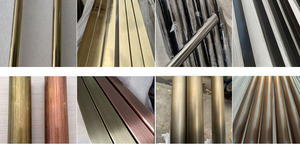 <span class=keywords><strong>200Mm</strong></span> OD 201 304 316 Rose Gold Trang Trí Ống Thép Không Gỉ Hình Chữ Nhật Màu Hàn Kim Loại Que Ống Cho Cửa Hàng Quần Áo - Product Image 5