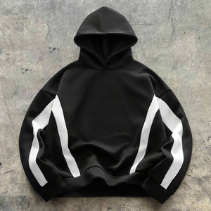 Sudadera con Capucha para Hombre, Tejida, Casual, Corte Regular, Manga Larga, Color Sólido, Otoño, Personalizable con Impresión y Bordado, Cómoda para Uso Diario - Product Image 1