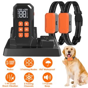 Collare di Addestramento Wireless 2-in-1 IP67 Impermeabile per Cani con Recinzione Elettrica, Sistema di Contenimento con Bip, Vibrazione e Scossa per Animali Domestici - Product Image 1