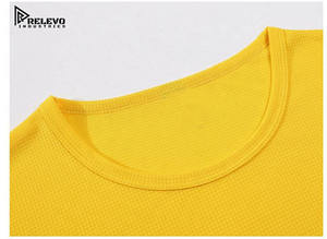 เสื้อยืดผ้าถักวาฟเฟิลไซส์ใหญ่สำหรับผู้ชาย |   โพลีเอสเตอร์ระบายอากาศได้ดี สีพื้น ไม่มีแบรนด์ - Product Image 5