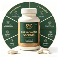 Capsules Probiotiques Naturelles OEM – Formule Digestive Bien-être Familial Adulte – Marque Privée – Usine de Suppléments Personnalisés – Hub de Vente en Gros