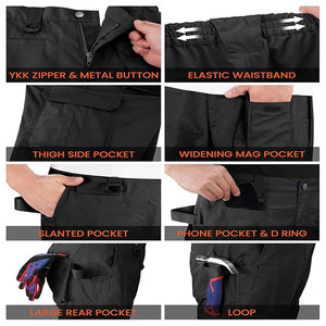 Pantalon cargo homme moderne Solid Trader Premium, léger, respirant, avec emplacement stratégique des poches. - Product Image 3