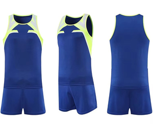 Uniforme de Atletismo para Hombre, Conjunto de Camiseta y Pantalones Cortos con Logotipo Personalizado para Ropa Deportiva de Equipo - Product Image 5