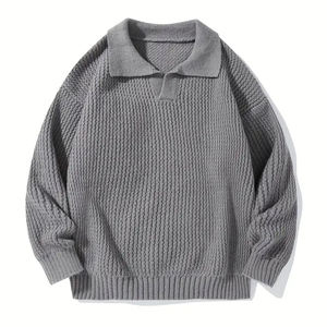 Heavyweight Winter Sweater <b>Long</b> Sleeve Chunky Knit Pullover Top Warm Cozy Comfortable Design for Cold Weather Outdoor - Product Image 1