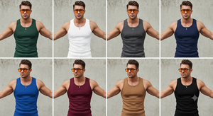 Camiseta sin mangas de licra para hombre, 230 GSM, con logo de licra, lisa, para culturismo y fitness, a bajo precio. - Product Image 5