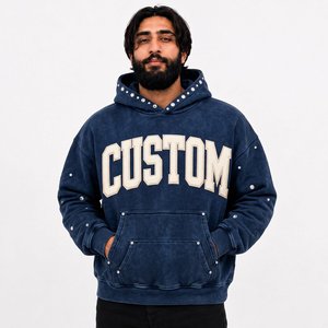 Proveedor Mayorista de Sudaderas Personalizadas para Hombre, Impresión en Serigrafía, Algodón, Felpa, Ropa Urbana, Producción para Compradores Estadounidenses - Product Image 2