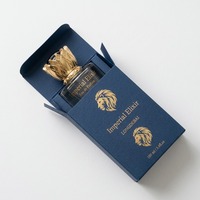 Vente en gros en stock – Flacon de parfum vide à sertir, rond, 30 ml, 100 ml, motif lion, transparent, 50 ml, avec boîte en carton cylindrique