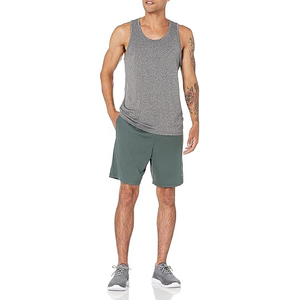 Camiseta sin mangas estilo Ringer para hombre, mezcla de algodón y poliéster, con ribete en contraste, cuello acanalado, estilo retro deportivo, chaleco de gimnasio. - Product Image 3