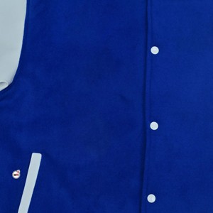 Best Selling Blue <b>White</b> Varsity <b>Jacket</b> Full Sleeve Contrast Color Embroidery Left Sleeve Regular Fit Autumn Wear Varsity <b>Jackets</b> - Product Image 6