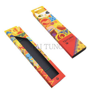 Cajas rectangulares de papel para relojes con ventana, de cartón, duraderas, con diseño colorido. - Product Image 2