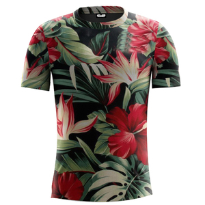 Camiseta Deportiva de Manga Corta para Hombre, Sublimada, con Estampado en Blanco y Negro, de Secado Rápido, Corte Ajustado, Cuello Redondo, Tejido de Poliéster - Product Image 6