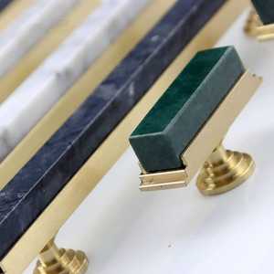 มือจับประตู ลิ้นชัก ตู้เสื้อผ้า ทำจากหินอ่อนธรรมชาติ สีธรรมชาติ คุณภาพสูง กันน้ำ งานแฮนด์เมด ขัดเงา ดีไซน์สวยงาม - Product Image 4