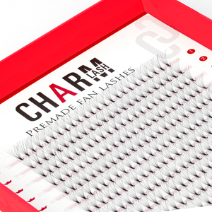 CharmLash Cils en vison préfabriqués en éventail pour volume, technologie laser, symétriques, haute densité, fournitures pour cils en gros, marque privée - Product Image 1