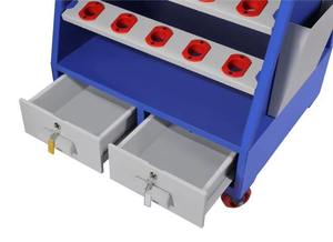 Unique Design <b>Tool</b> Storage Cabinet 40-Piece Mobile Workshop <b>Organizer</b> with 2 <b>Drawers</b> Tray Slots Rolling <b>Tool</b> Available For Sale - Product Image 5