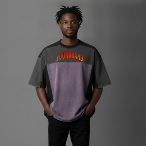2026 Top Trendy Heavy Weight 280GSM Loose Fit Cotton/<b>Polyester</b> Jersey Worsted Knit Eco-Friendly Custom Printed logo <b>T</b>-<b>Shirt</b> Men - Product Image 1